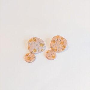 Simply Cyra Polymer Clay Stellar Drops Statement earrings 1c